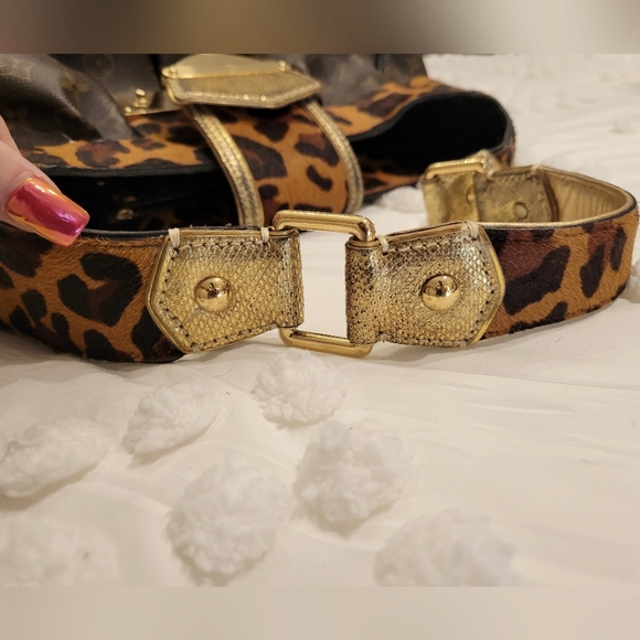 😍 AUTHENTIC Louis Vuitton LIMITED EDITION Leopard Polly GM handbag - Picture 10 of 16